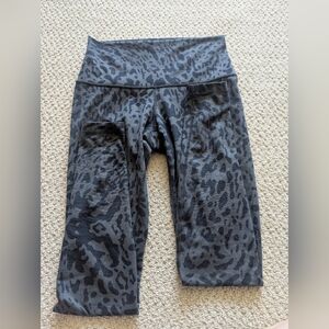 Lululemon Coal Animal Swirl Wunder Under Leggings